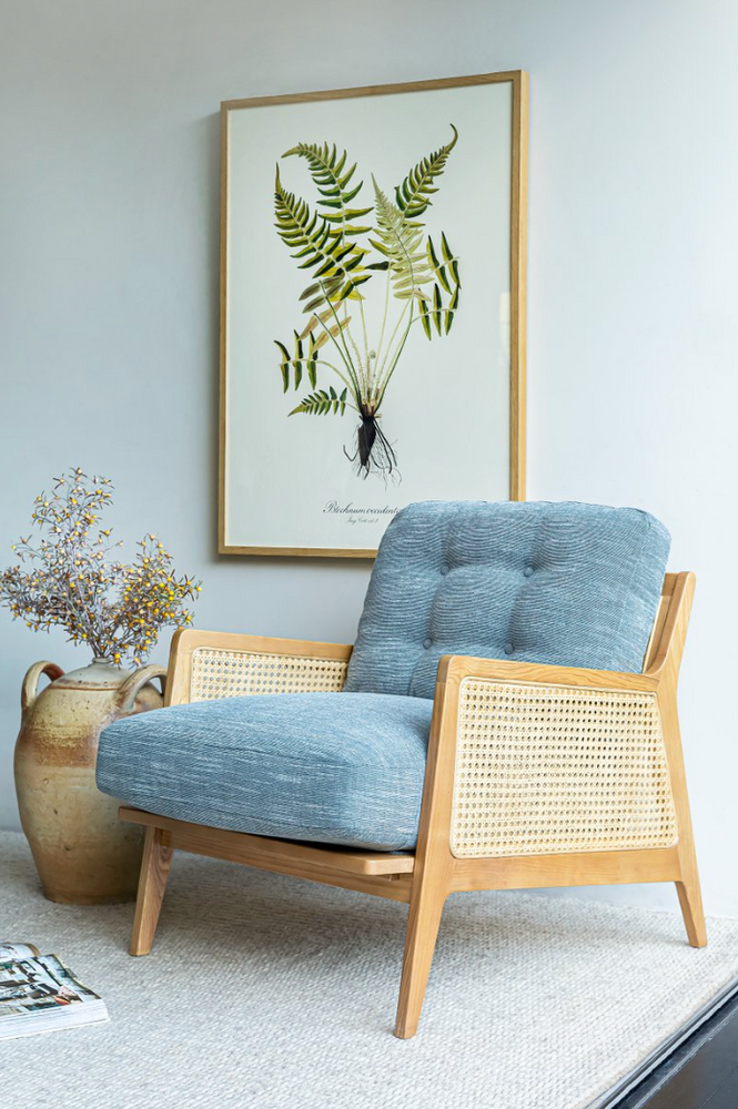 
                
                    Load image into Gallery viewer, Bibury Chair - Slub Washed Denim
                
            