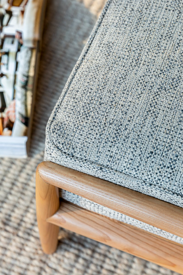 Stow Ottoman Basketweave Grey Cotswold Grey