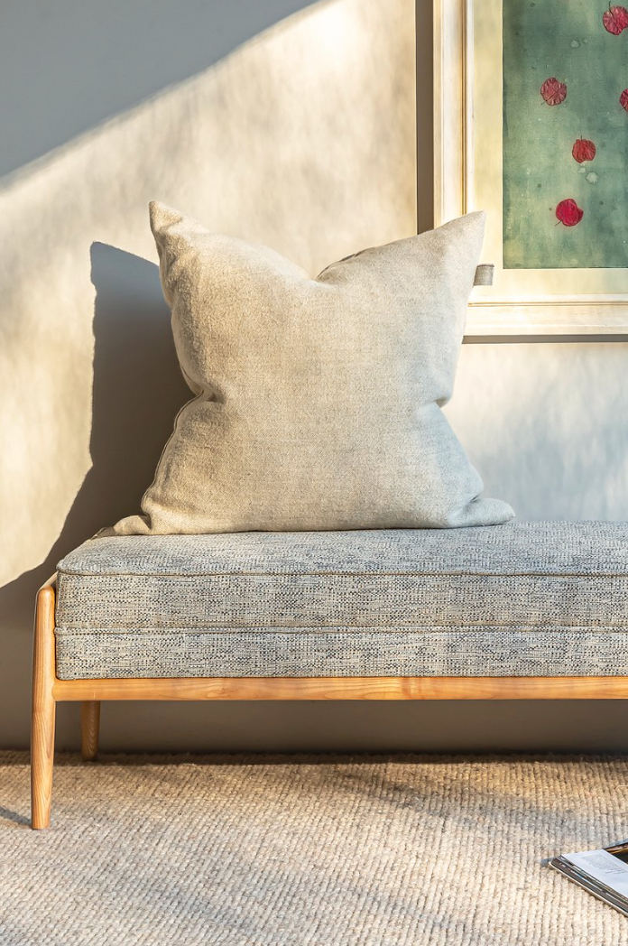 Stow Ottoman Basketweave Grey Cotswold Grey