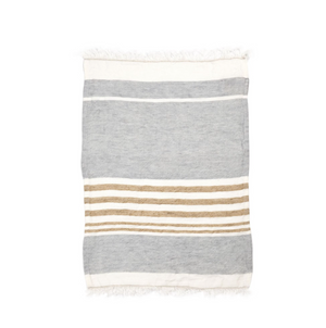 Belgian Towel - Ash Stripe
