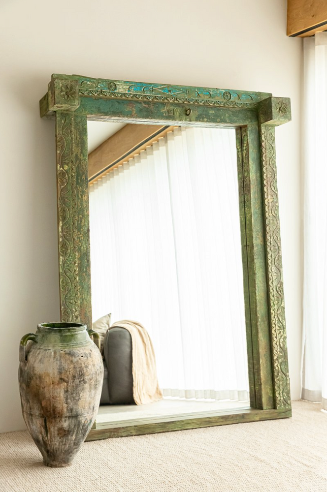 Regulus Carved Wooden Mirror - 191cm