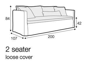 Snowshill 2 Seater Sofa - Premium Linen - Olive