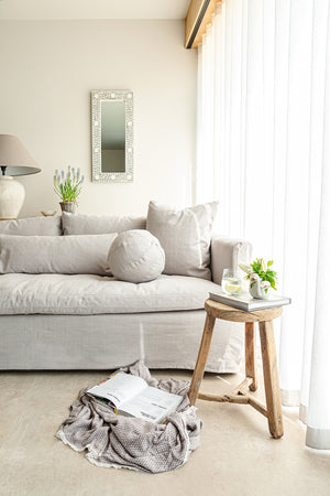 Snowshill 3 Seater Sofa - Cotton/Linen - Greige