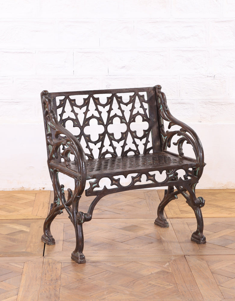 
                
                    Load image into Gallery viewer, Pair of Amia Iron Benches
                
            