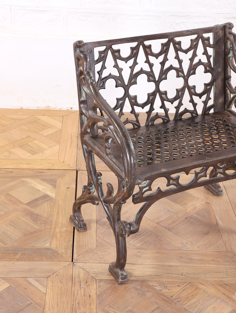 Pair of Amia Iron Benches