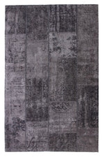 Jasmine Grey/Black Patterned Rug - 140cm x 200cm