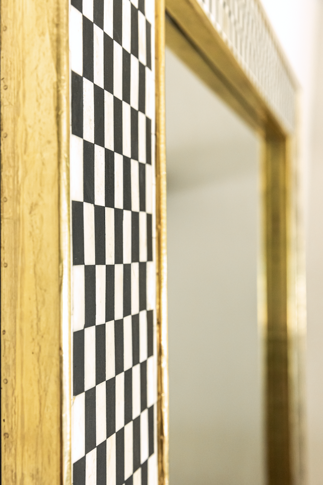 Tara Inlay Rectangular Mirror - 100 x 140cm