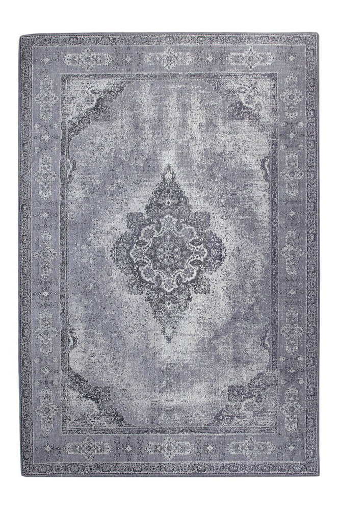 Aurora Grey Patterned Rug - 170cm x 240cm