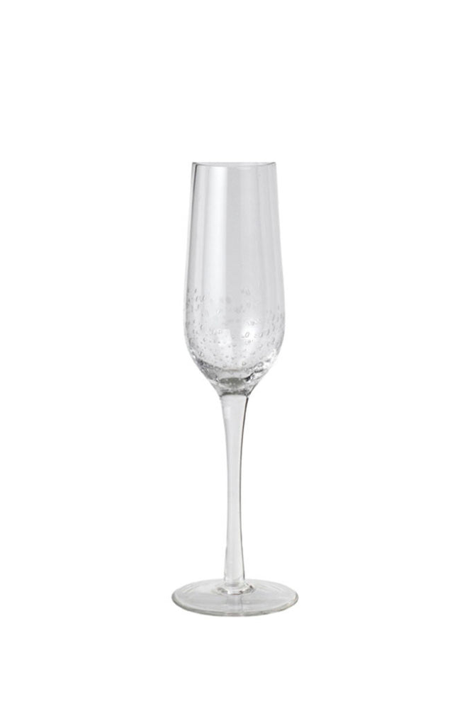 Clear elegant Broste champagne glass