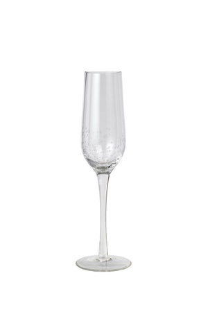 Clear elegant Broste champagne glass